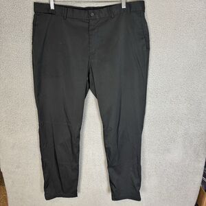 Nike Pants Mens 38x32 Grey Dri-Fit Golf Slacks Flat Front Standard Fit‎